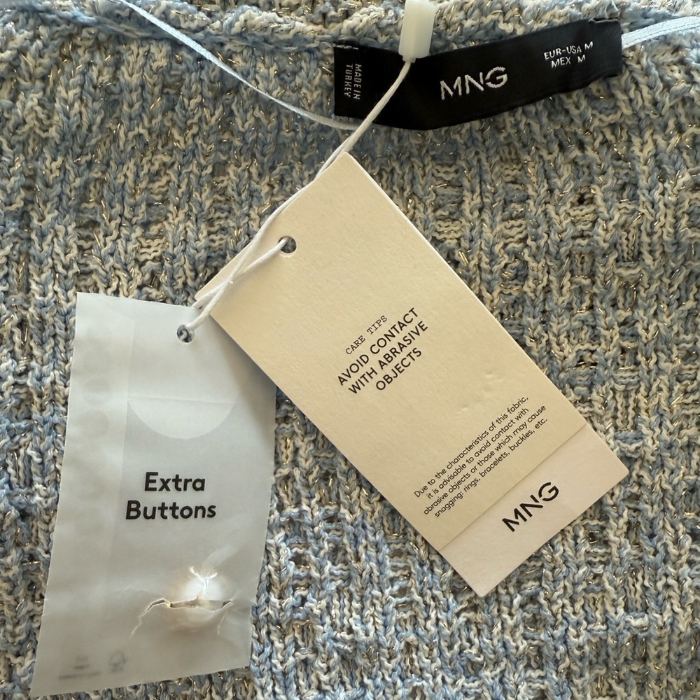 Mango Tweed cardigan with jewel button - Picture 13 of 13